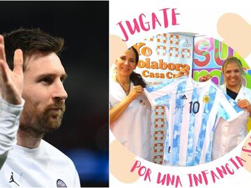 Messi dona jersey firmado para ayudar a un hospital infantil en Argentina