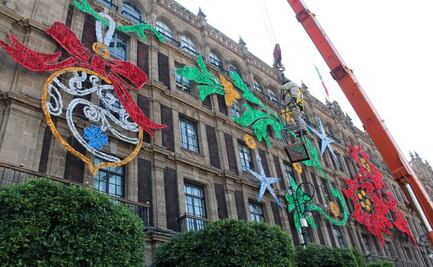 Inicia decoración navideña del Zócalo; usarán material en su mayoría reciclado, aseguran autoridades