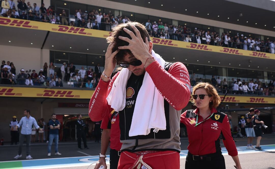 Charles Leclerc durante el Gran Premio de México - Foto: EFE