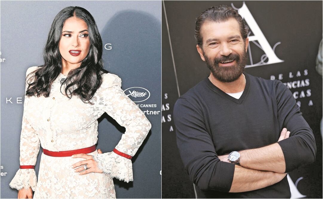 Salma Hayek nunca le contó a Antonio Banderas sobre los abusos a los que Harvey Weinstein la sometió. FOTO: Archivo