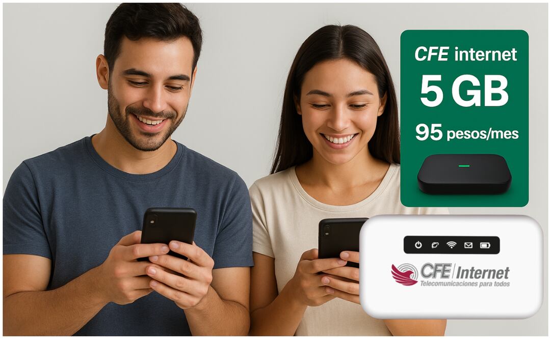 CFE ofrece internet desde 95 pesos mensuales; ¿cómo contratar el servicio?. Foto: Generada con IA