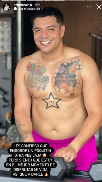 Eduin Caz, de Grupo Firme, responde a las críticas por su peso y su manera de beber