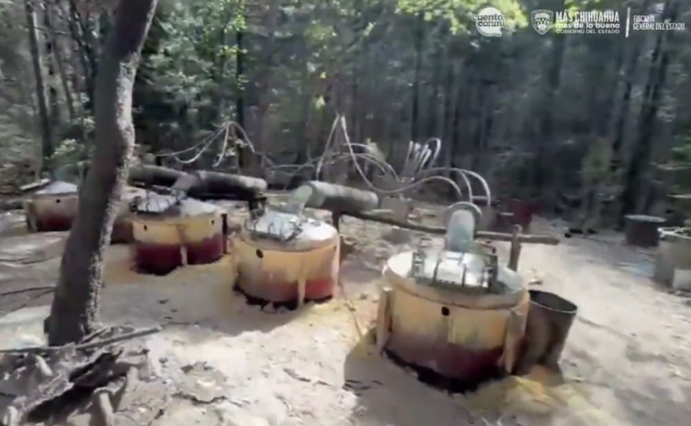 Operativo contra narcolaboratorios en el que participaron los elementos Embajada de EU y agentes de Chihuahua fallecido (19/04/2026). Foto: Fiscalía de Chihuahua