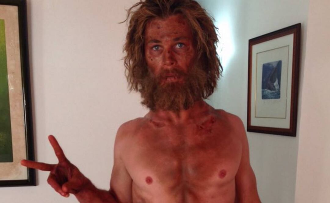 "Estoy haciendo una nueva dieta llamada ‘Lost At Sea’", bromeó el actor. (FOTO tomada de Twitter: @ChrisHemsworth)