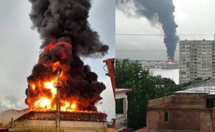 Incendio en tanque de almacenamiento de crudo en Cuba deja 49 heridos