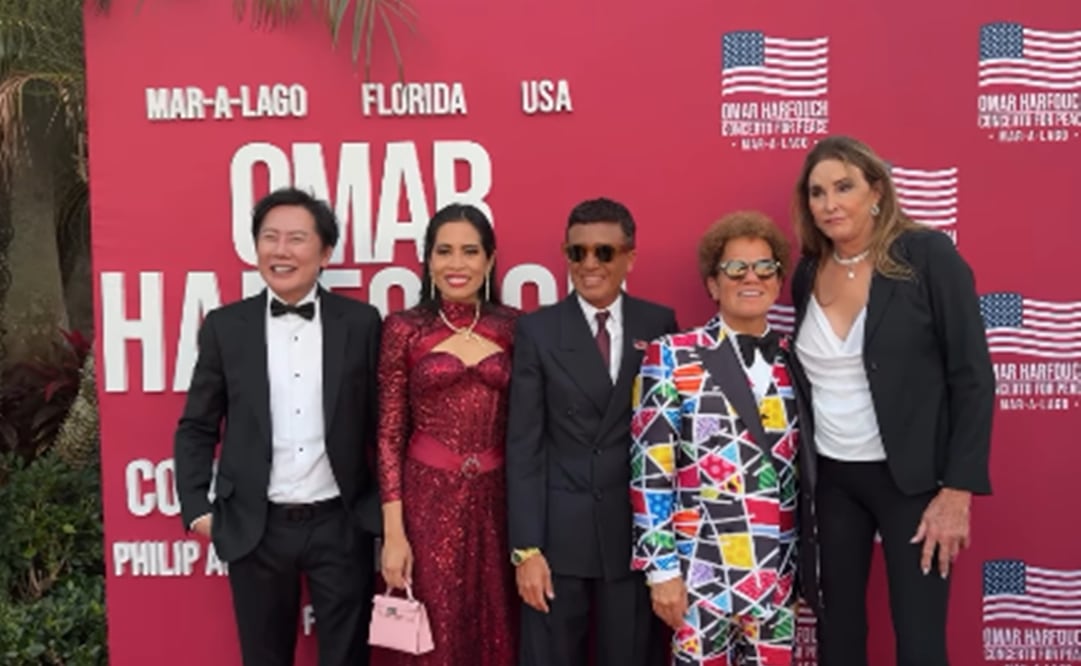 Omar Harfouch, Nawat Itsaragrisil y Roberto Britto juntos en el concierto por la paz de Donald Trump. Foto: Instagram.