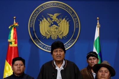Evo Morales anuncia nuevas elecciones en Bolivia