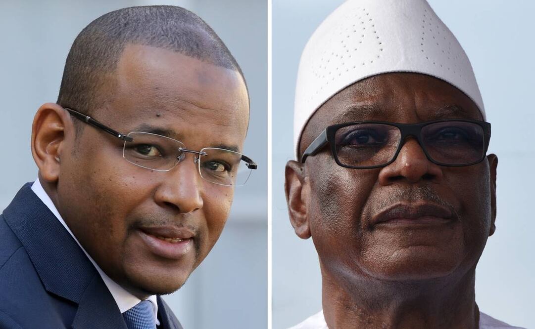 El primer ministro, Bubu Cissé, y el presidente de Mali, Ibrahim Bubacar Keita (Foto: EFE)