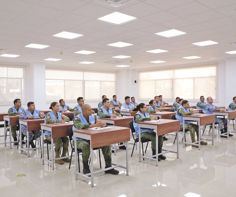 Actualmente 330 elementos del Ejército, la Marina Armada y la Guardia Nacional están capacitados para ser desplegados en cualquier momento en las misiones de paz de los Cascos Azules. Fotos: IVÁN STEPHENS