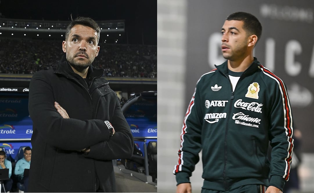 Nicolás Larcamón con Cruz Azul y Erik Lira con la Selección Mexicana - Fotos: Imago7