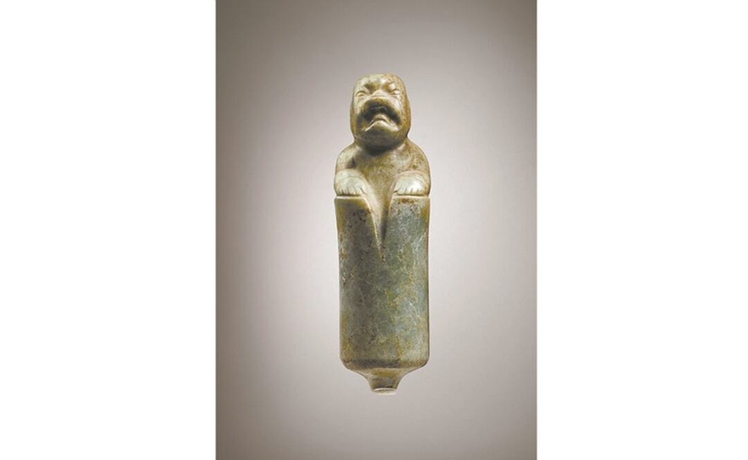 Perforador de jade olmeca se vendió en 208 mil dólares (4 mdp). Foto: www.sothebys.com
