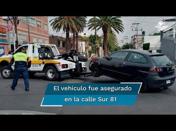 Policía de CDMX asegura vehículo involucrado en ataque armado contra Ciro Gómez Leyva