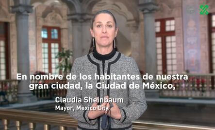 Sheinbaum envía mensaje desde la CDMX en celebración de Año Nuevo en Nueva York
