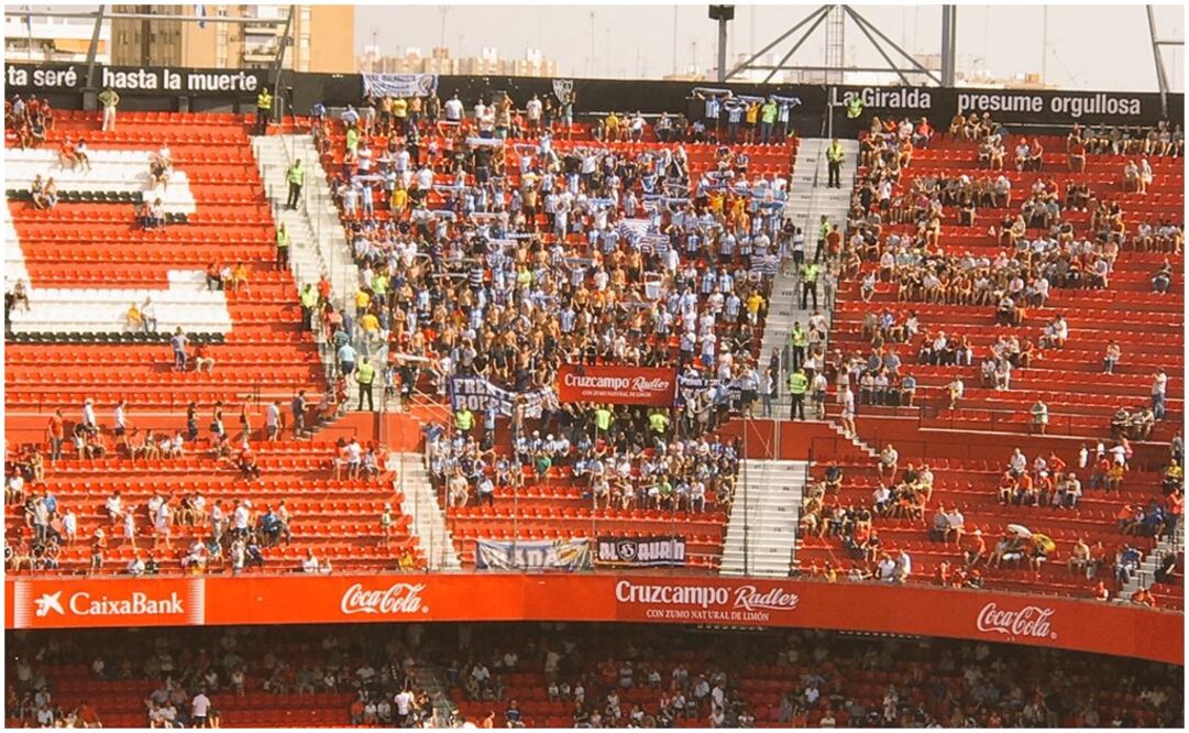 Twitter. En el encuentro entre Sevilla y Málaga se vivió una intensa ola de calor