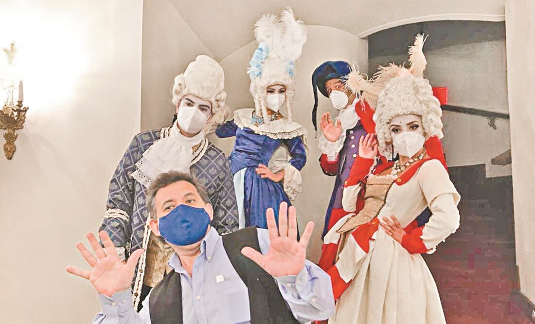 Los actores portaron cubrebocas que jamás se retiraron y en escena tomaron sana distancia. Foto: CORTESÍA