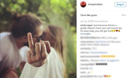Margot Robbie anuncia con peculiar foto que ya se casó