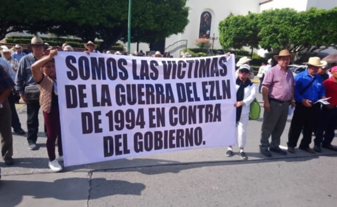 Propietarios rurales desplazados, exigen indemnización por predios ocupados por el EZLN en Chiapas desde 1994. Foto: Archivo