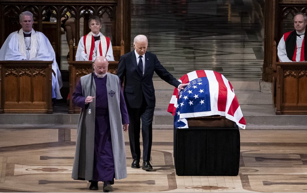 Funeral de Jimmy Carter en la Catedral Nacional de Washington, Estados Unidos. Foto: AP