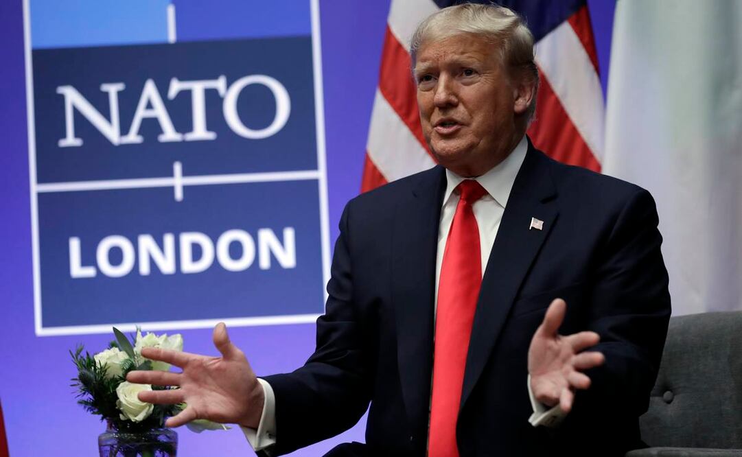 El presidente de Estados Unidos, Donald Trump, en la reunión de la OTAN (Foto: AP)