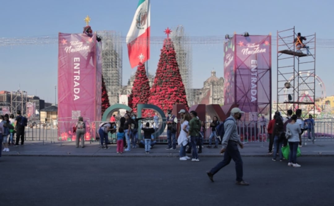 No te pierdas los eventos culturales de la verbena navideña que se presentarán en el Zócalo de CDMX. Foto: Archivo El Universal
