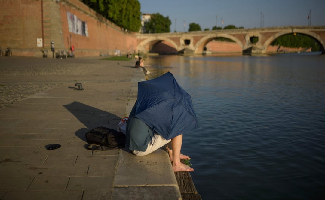 Una ola de calor sacude Francia esta semana. Foto: AFP