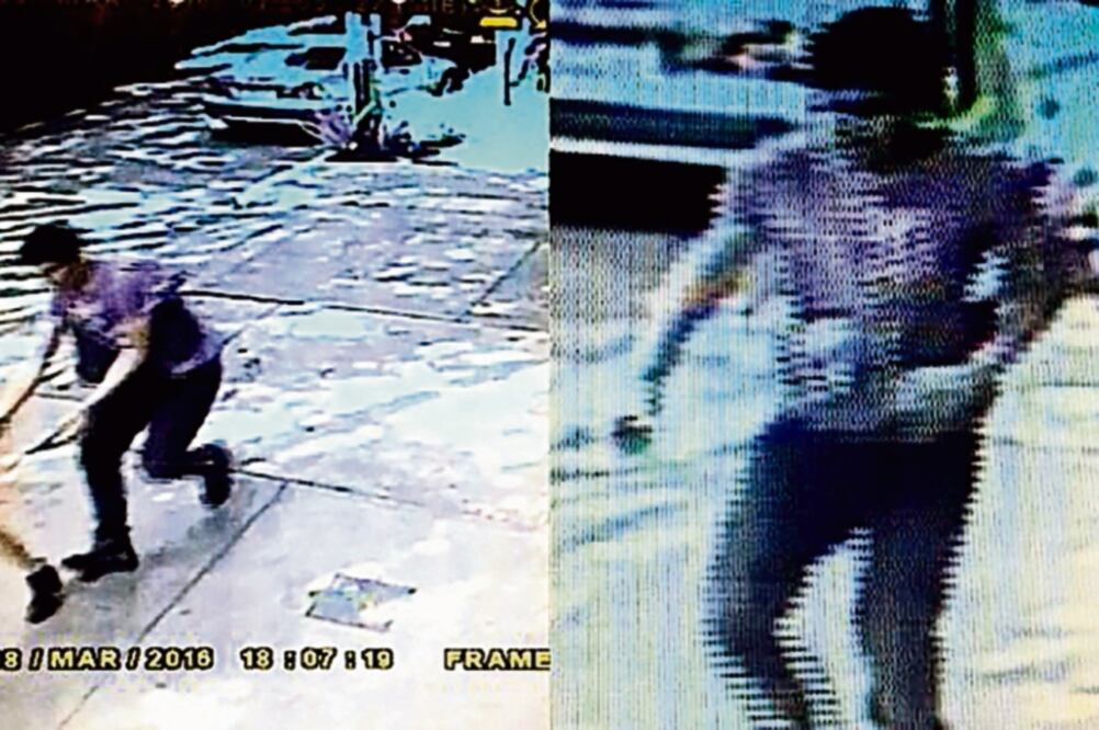 Imagen de la agresión a la periodista estadounidense Andrea Noel, en marzo pasado, en la colonia Condesa de la Ciudad de México (ARCHIVO EL UNIVERSAL)