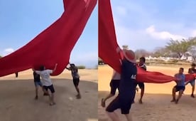 Influencers desatan indignación tras manipular Bandera Monumental de Iguala; ¿qué multa o castigo podrían enfrentar?