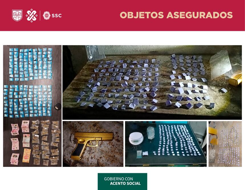 Golpe al narcomenudeo en Iztapalapa este 12 de enero de 2024. Especial