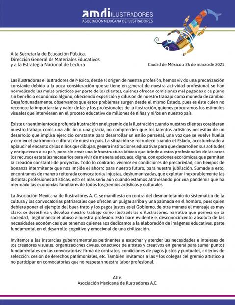 Una "burla" que la SEP convoque a artistas gráficos sin pagarles, dicen creadores 