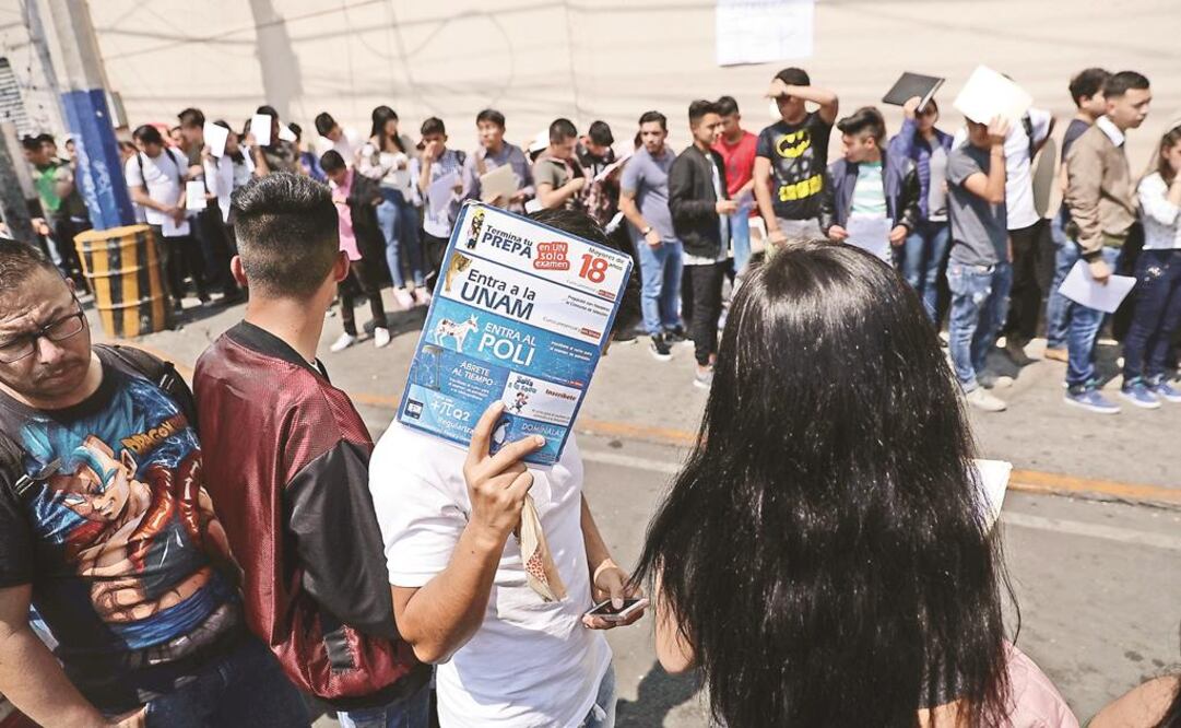 Resultados del examen de la UNAM. Foto: Iván Stephens / EL UNIVERSAL