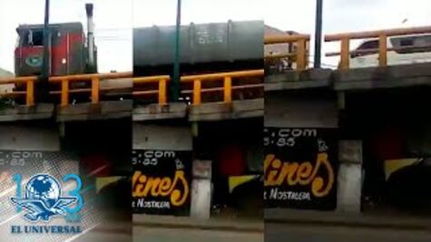 Captan en video fractura en puente de Iztacalco