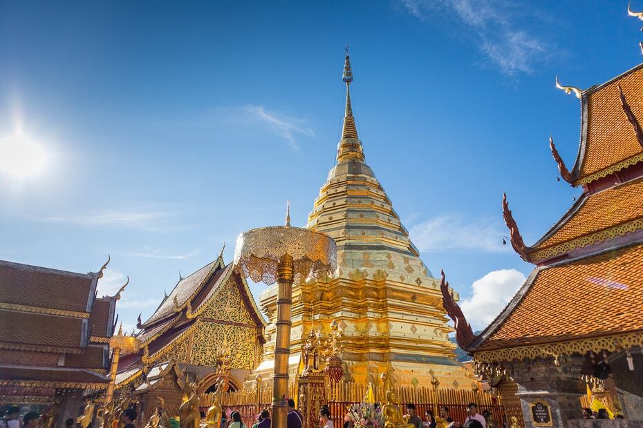 Templo en Chiang Mai, Tailandia. Foto: Pixabay