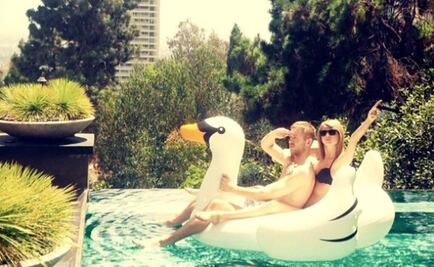 En escena romántica Taylor Swift y Calvin Harris