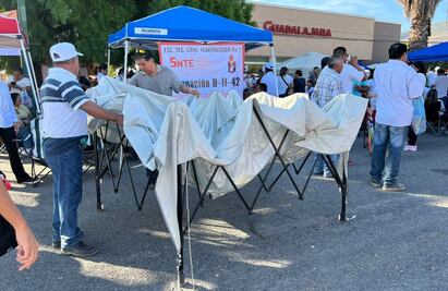 Maestros mantienen tomadas las instalaciones de Educación en Tamaulipas