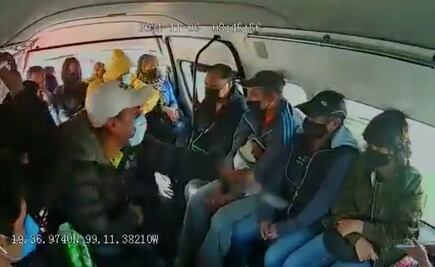 Disparan 2 veces en plena camioneta en Perinorte para asaltar a pasajeros