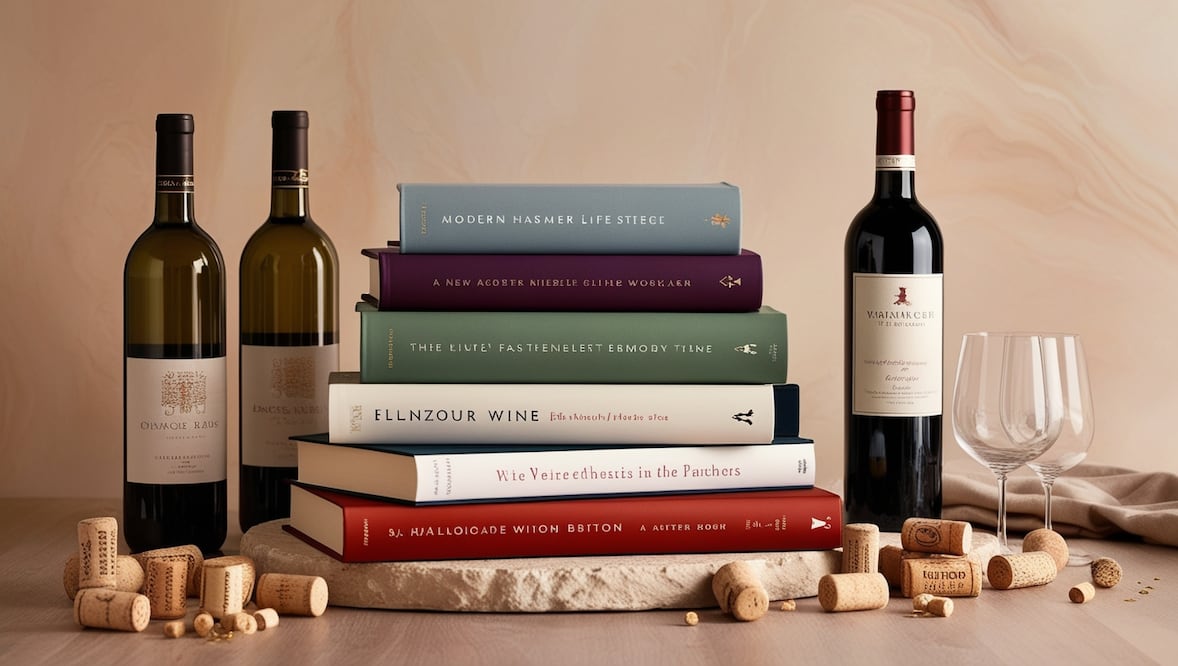 Libros que un verdadero amante del vino tiene que tener. Foto: AI