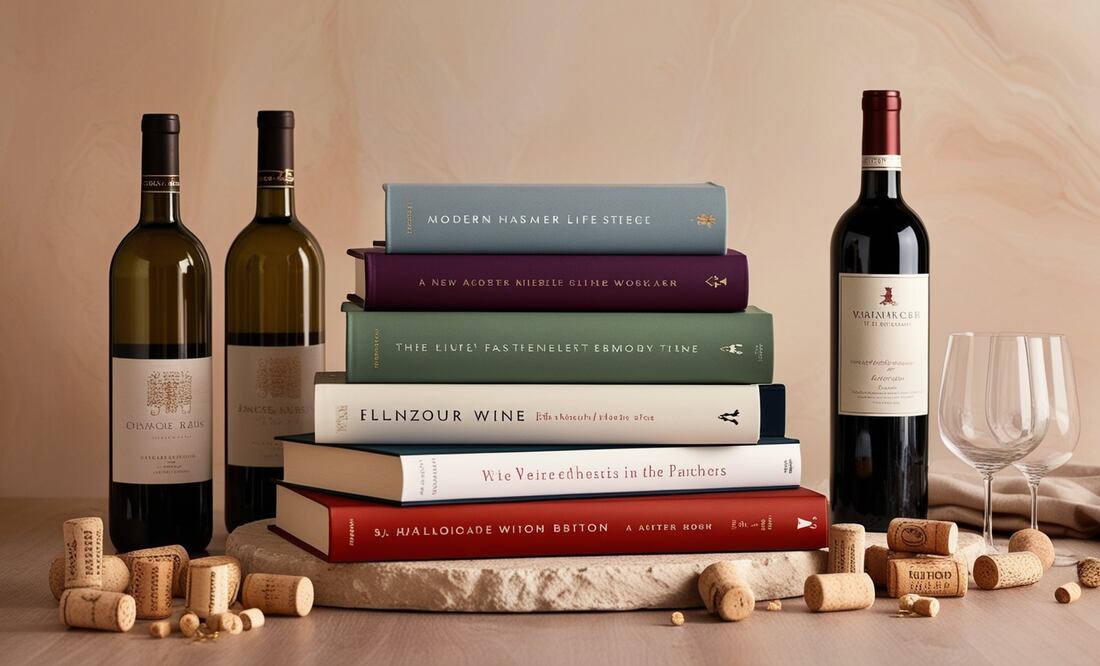 Libros que un verdadero amante del vino tiene que tener. Foto: AI