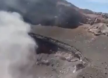 Alpinistas escalan y graban actividad del Popocatépetl