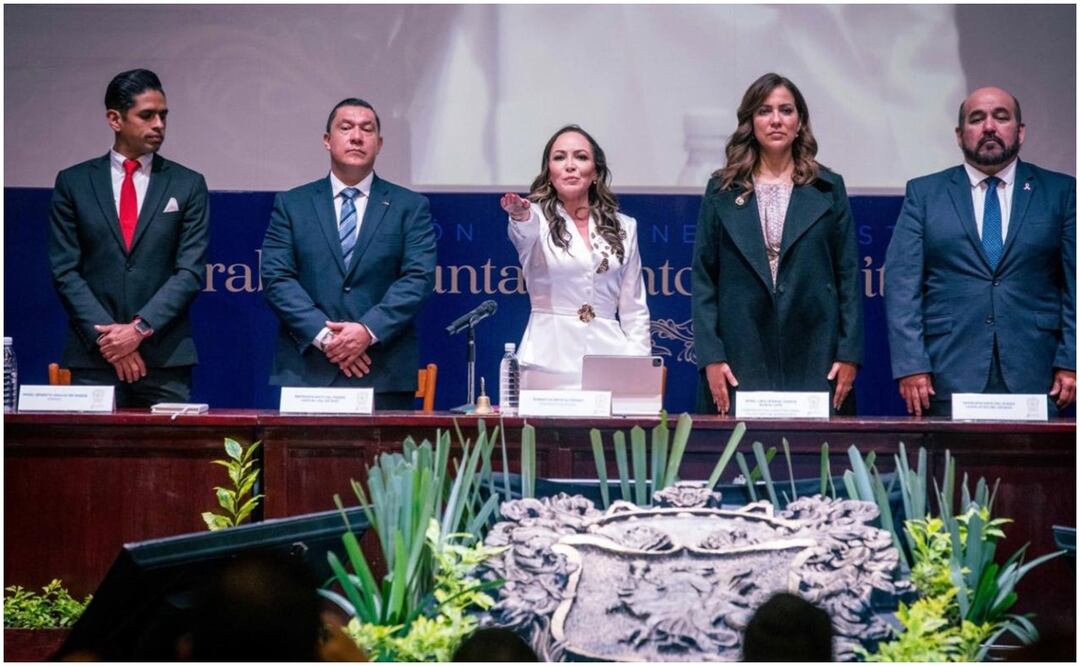 Este 10 de octubre, 46 alcaldes y alcaldesas rinden protesta en Guanajuato )10/10/2024). Foto: Especial