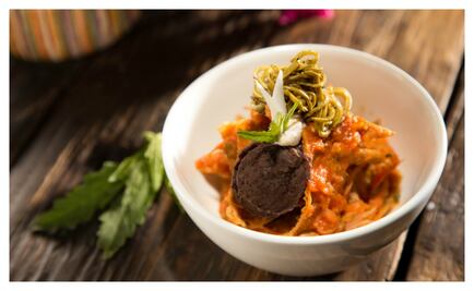 #RECETA Vegana: chilaquiles con fideo de nopales