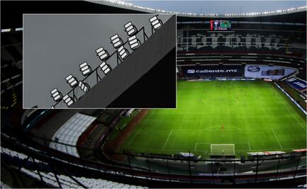 Las nuevas luces en el Estadio Azteca fallan en su presentación