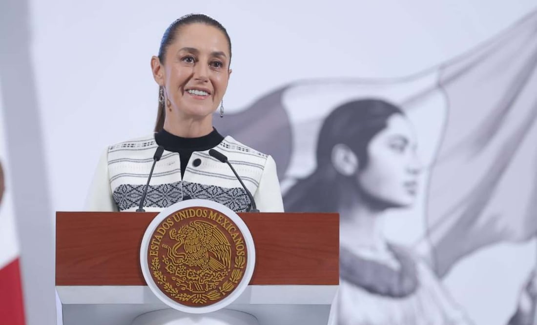 Conferencia mañanera de la presidenta Claudia Sheinbaum en el Palacio Nacional. Foto: Gabriel Pano / EL UNIVERSAL