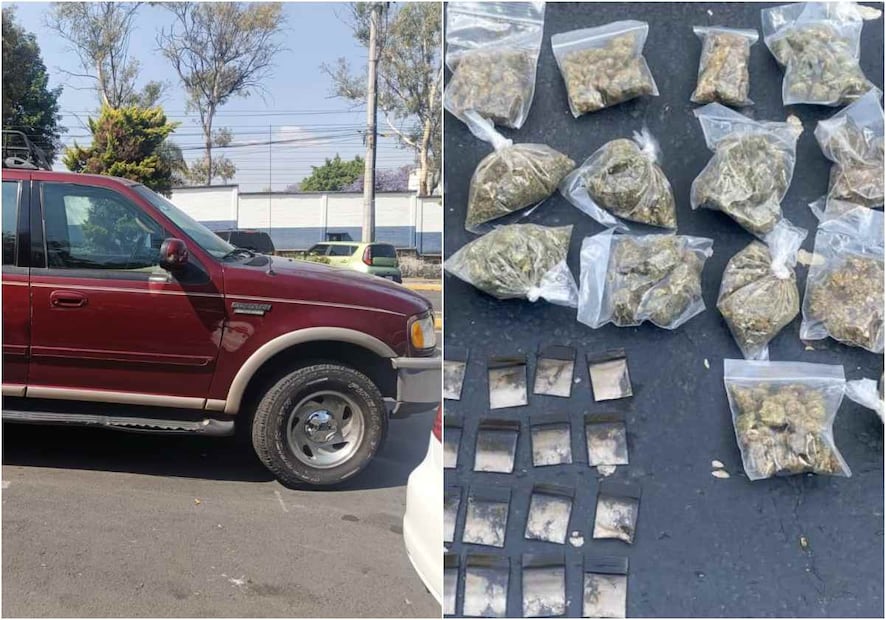 Tras revisión, le encontraron a "El Boludo" 30 dosis de marihuana y 20 de cocaína. Foto: Especial