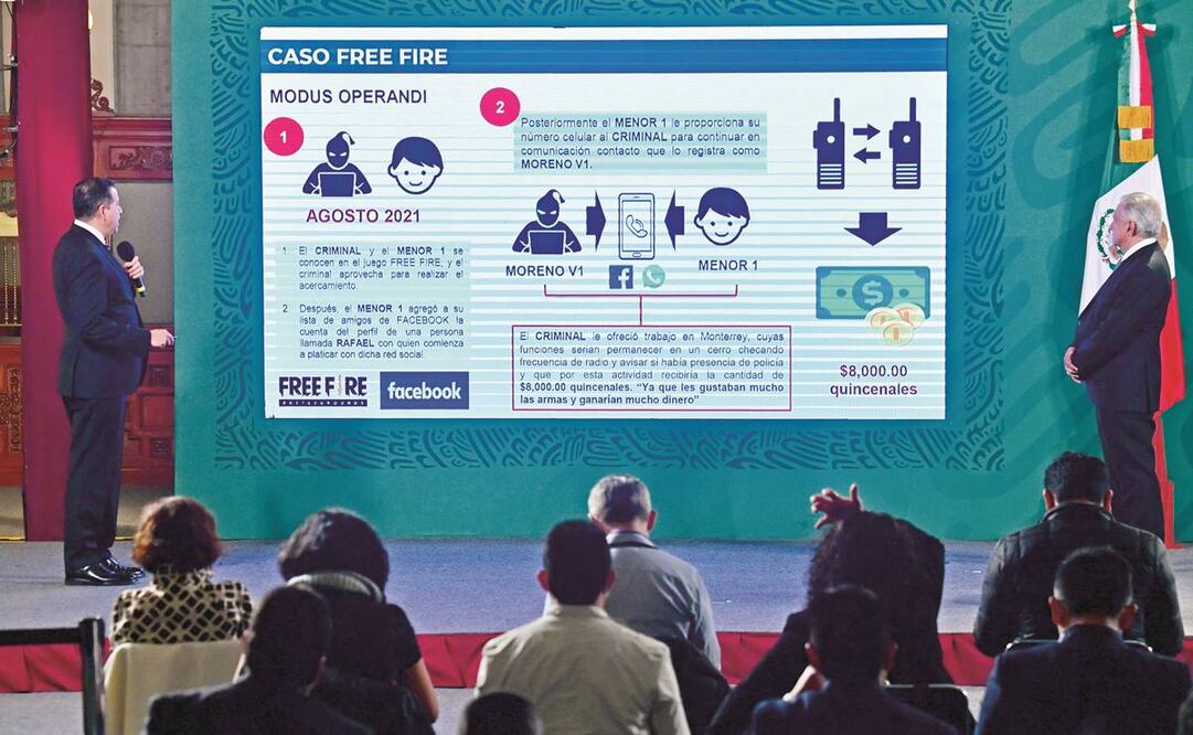 Ricardo Mejía dio los pormenores del modus operandi en la mañanera. Foto: Hugo García/ EL UNIVERSAL.