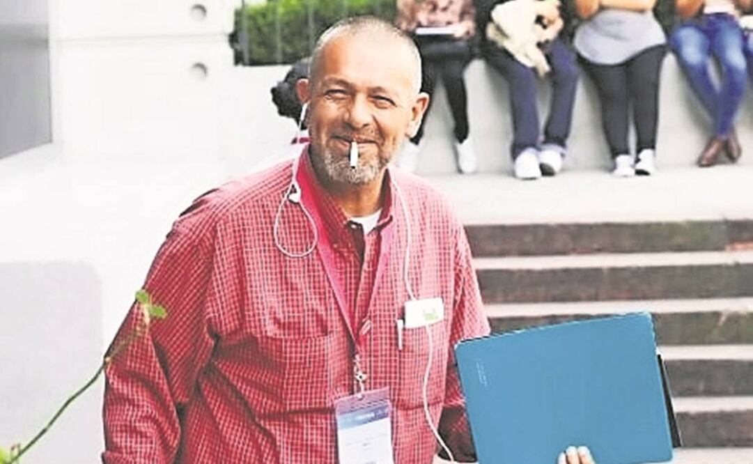 Juan Carlos Valdés en la 33 edición de la Feria Internacional del Libro de Guadalajara, de 2019. Foto: Juan Boites/ EL UNIVERSAL.