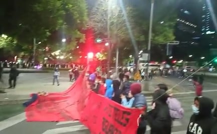 Liberan bloqueo de normalistas en Paseo de la Reforma e Insurgentes 
