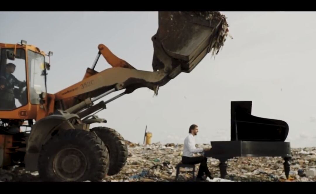 Pavel Andreev en el basurero de San Petersburgo. Foto: Captura de pantalla
