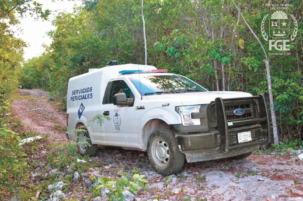 La Fiscalía de Quintana Roo confirmó el domingo el hallazgo de los cuerpos de los ciclistas y se procedió al levantamiento de los cuerpos. Foto/ESPECIAL