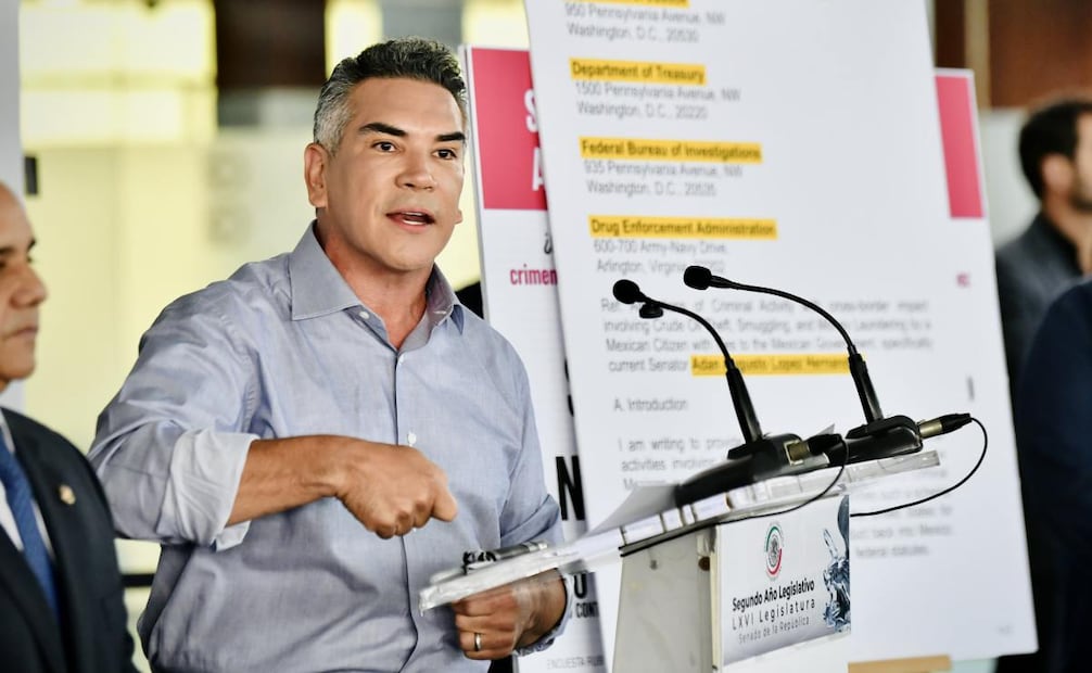Alito Moreno afirmó que ha trabajado con un equipo especializado para integrar una denuncia sólida en Estados Unidos ante el FBI y la DEA contra “El Cartel de Macuspana” (23/09/25). Foto: Especial
