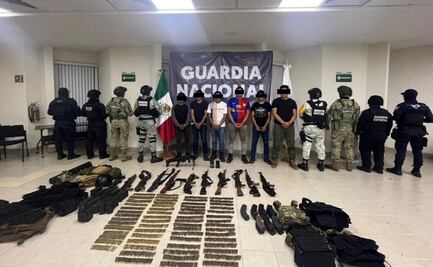 Detienen a 6 presuntos integrantes del Cártel de Sinaloa en Chiapas